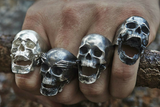 Moveable Jaw Realistic Skull Ring - Holy Buyble