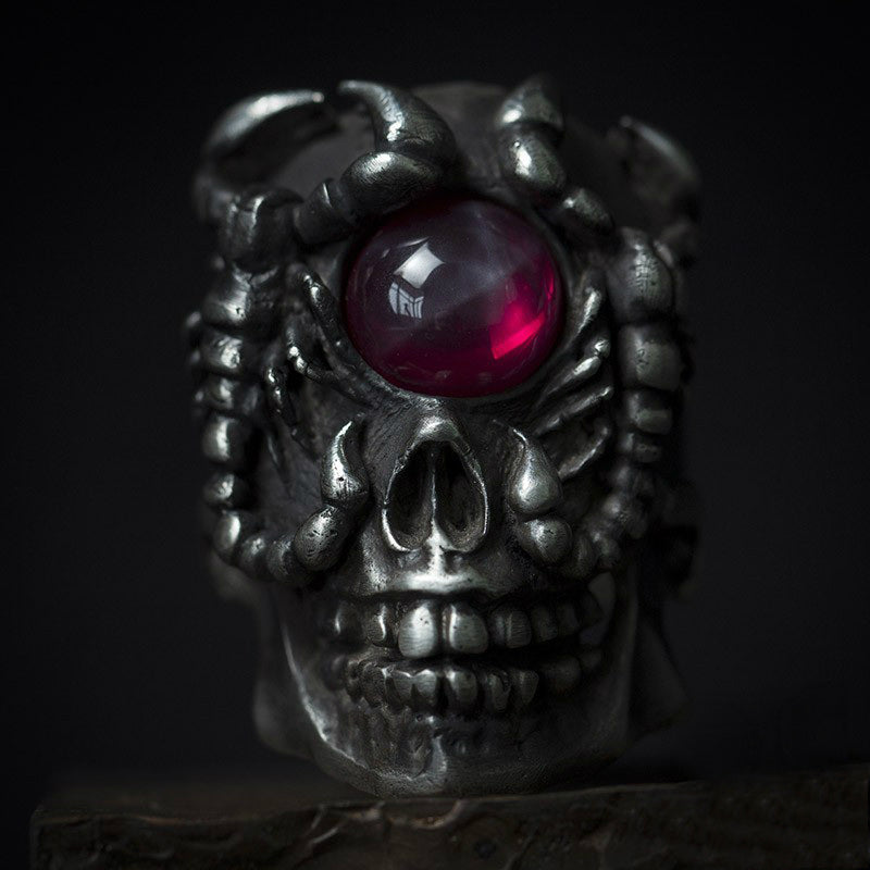Twin Scorpion Skull Ring - Holy Buyble