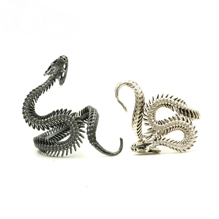 Flexible Yin Yang Snake Skeleton Ring - Holy Buyble
