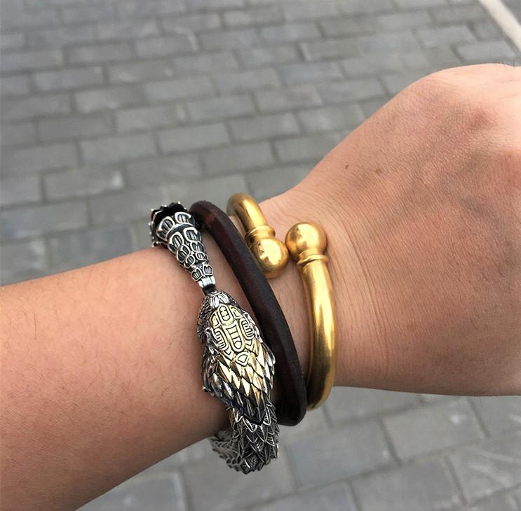 🐉 Rattlesnake Dragon Scaly Bracelet 🐍 - Holy Buyble