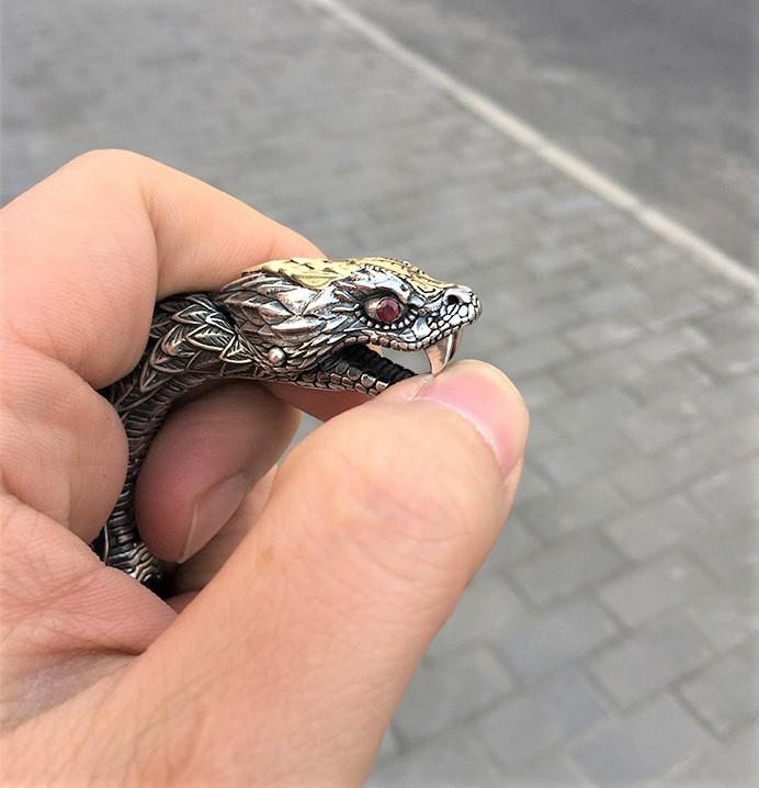 🐉 Rattlesnake Dragon Scaly Bracelet 🐍 - Holy Buyble