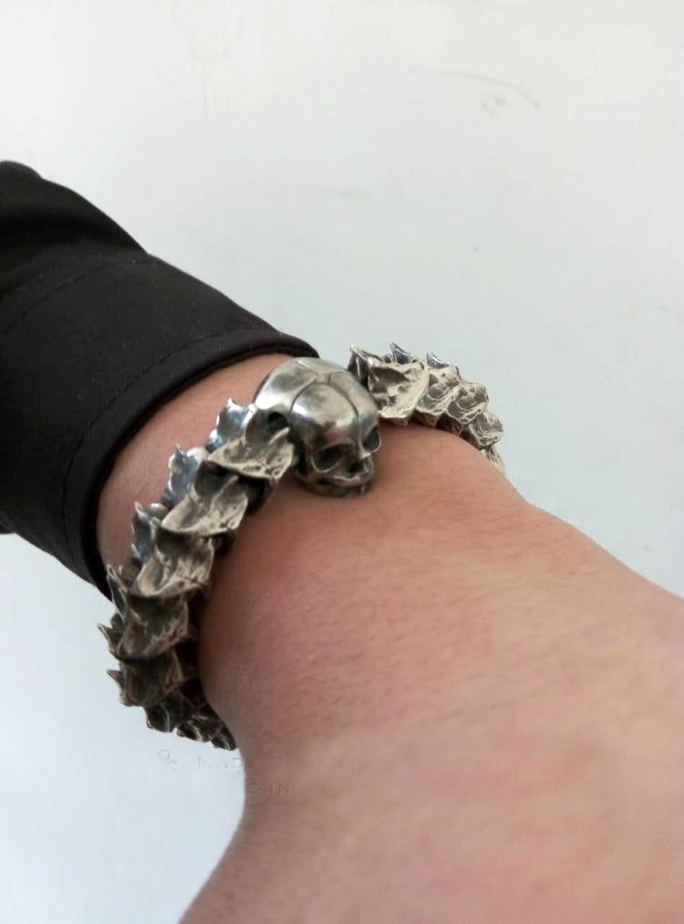 Snake Skeleton Skull Bracelet ( Customizable ) - Holy Buyble