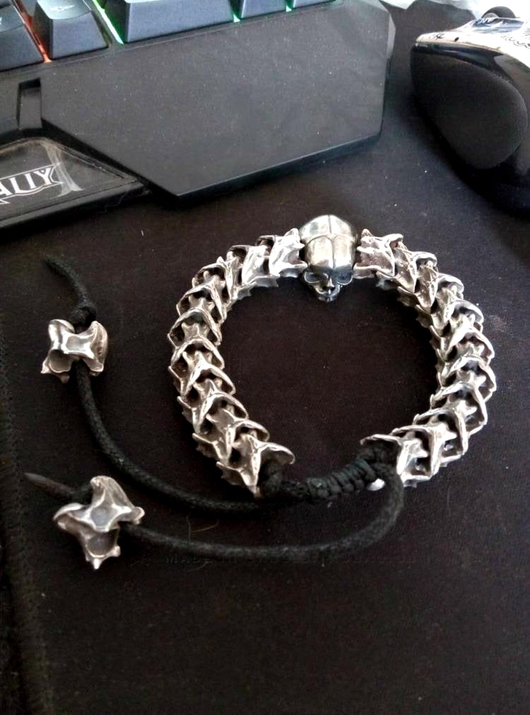 Snake Skeleton Skull Bracelet ( Customizable ) - Holy Buyble