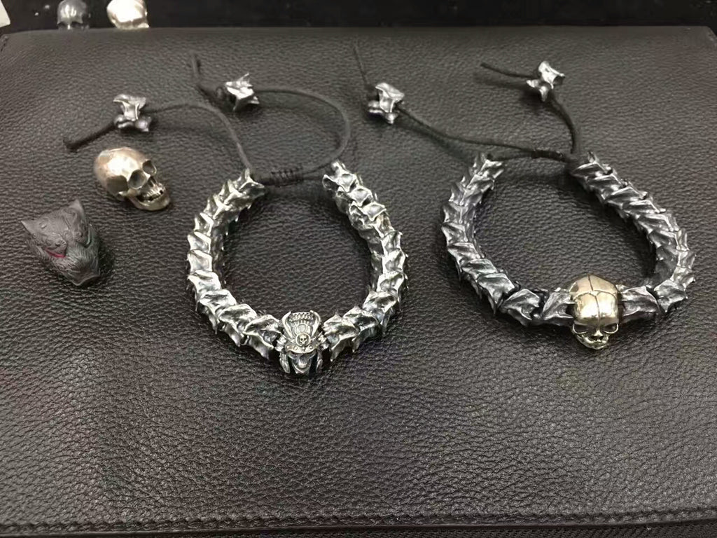 Snake Skeleton Skull Bracelet ( Customizable ) - Holy Buyble