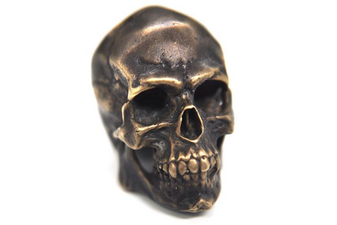 Brain Eater Horned Demon Skull Bead