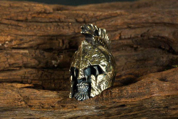 Bearded Spartacus Skull Pendant - Holy Buyble