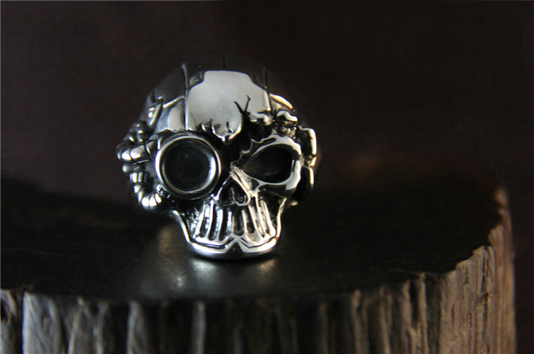 Steampunk Skull Ring - Holy Buyble