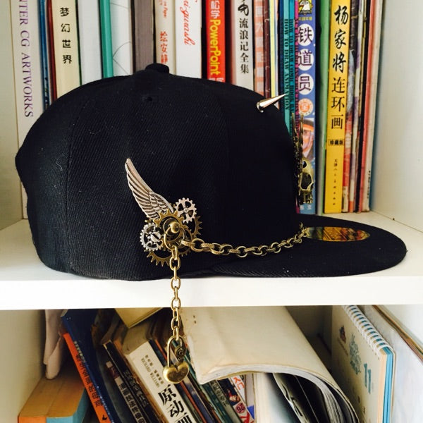 Steampunk Skull & Wings Snapback - Holy Buyble