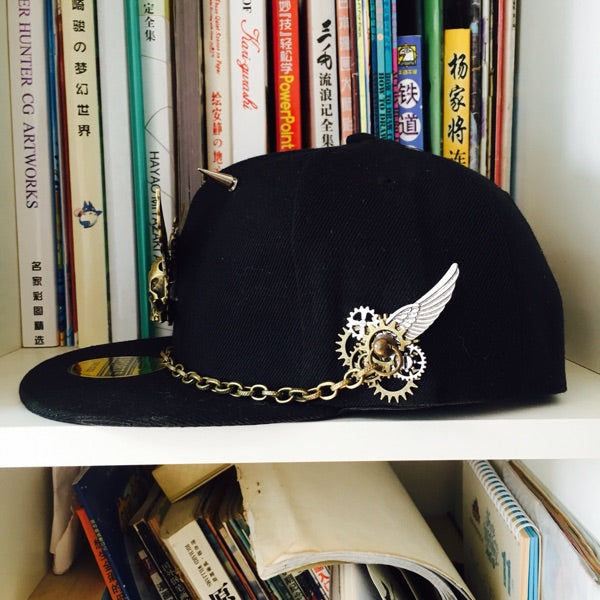 Steampunk Skull & Wings Snapback - Holy Buyble