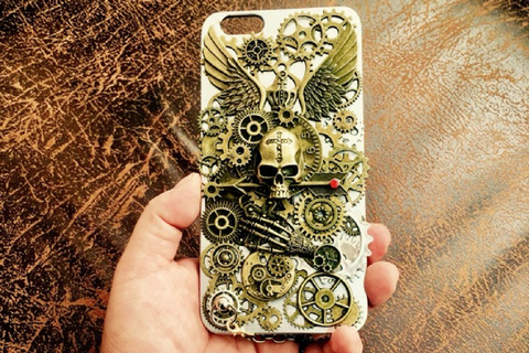 Custom Made Steampunk Bee iPhone Case