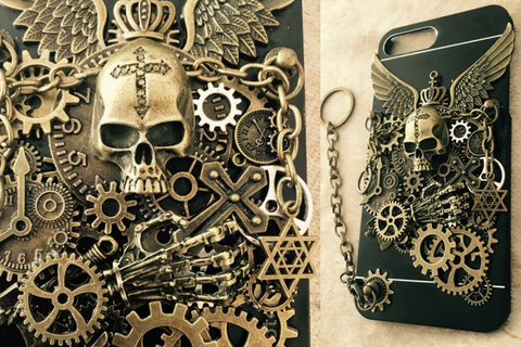 Steampunk Skull iPhone X Case