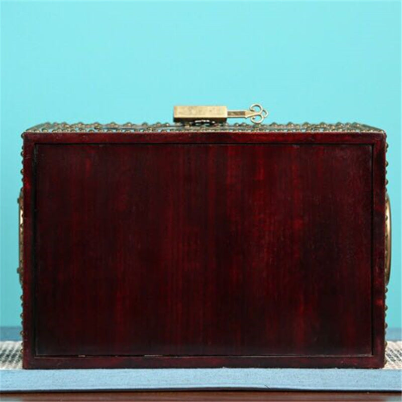 Studded Treasure Chest Jewelry Box 
