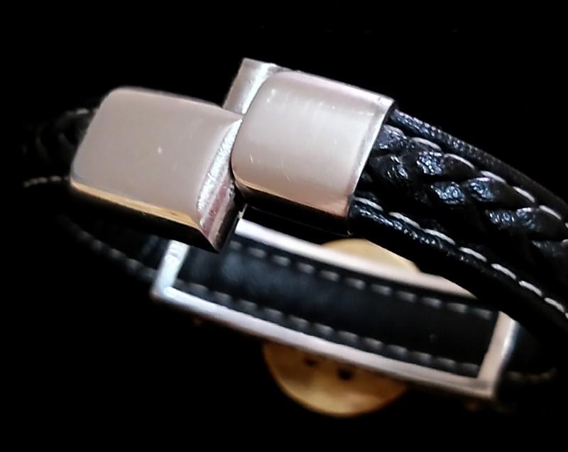 Tibetan Vajra & Spinning Eight Trigrams Leather Bracelet - Holy Buyble