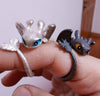 Toothless & Light Fury Dragon Ring