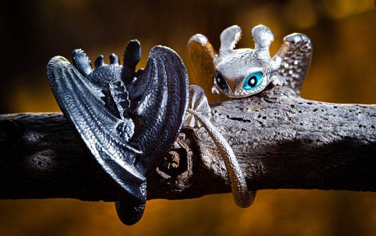 Toothless & Light Fury Dragon Ring