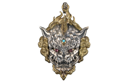 Spartacus Mask Silver Ring