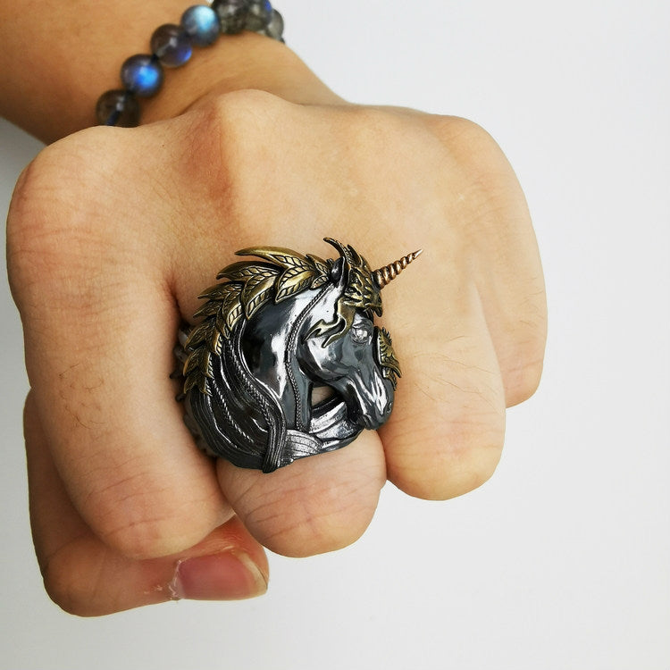 Fearless Knight Unicorn Ring - Holy Buyble