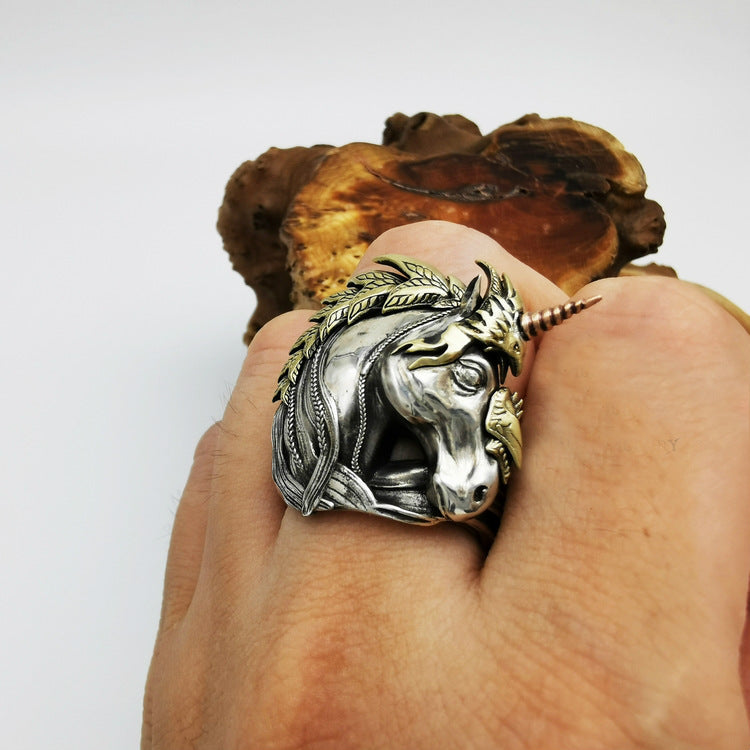 Fearless Knight Unicorn Ring - Holy Buyble