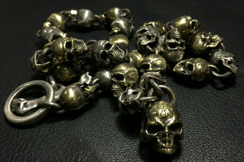 Twin Scorpion Skull Ring
