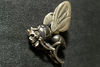 Skull Demon Invader Bee Silver Pendant - Holy Buyble