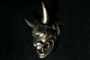 Japanese Oni Demon Silver Pendant - Holy Buyble