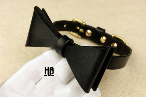 Grim Reaper Studded Leather Dog Collar