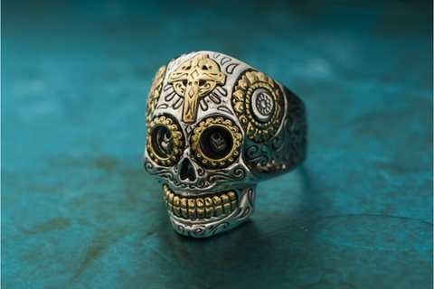 Ash Ghost Bone Sculpture Skull Bracelet