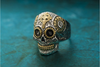 Mexican Sugar Skull Biker Ring - Holy Buyble