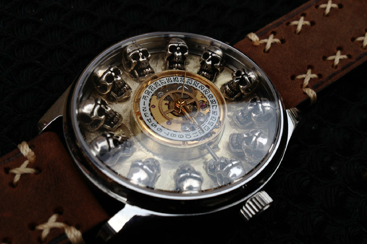 Steampunk Skull Automatic Watch - Holy Buyble