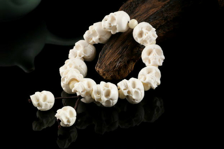 White Skull Bracelet - Holy Buyble