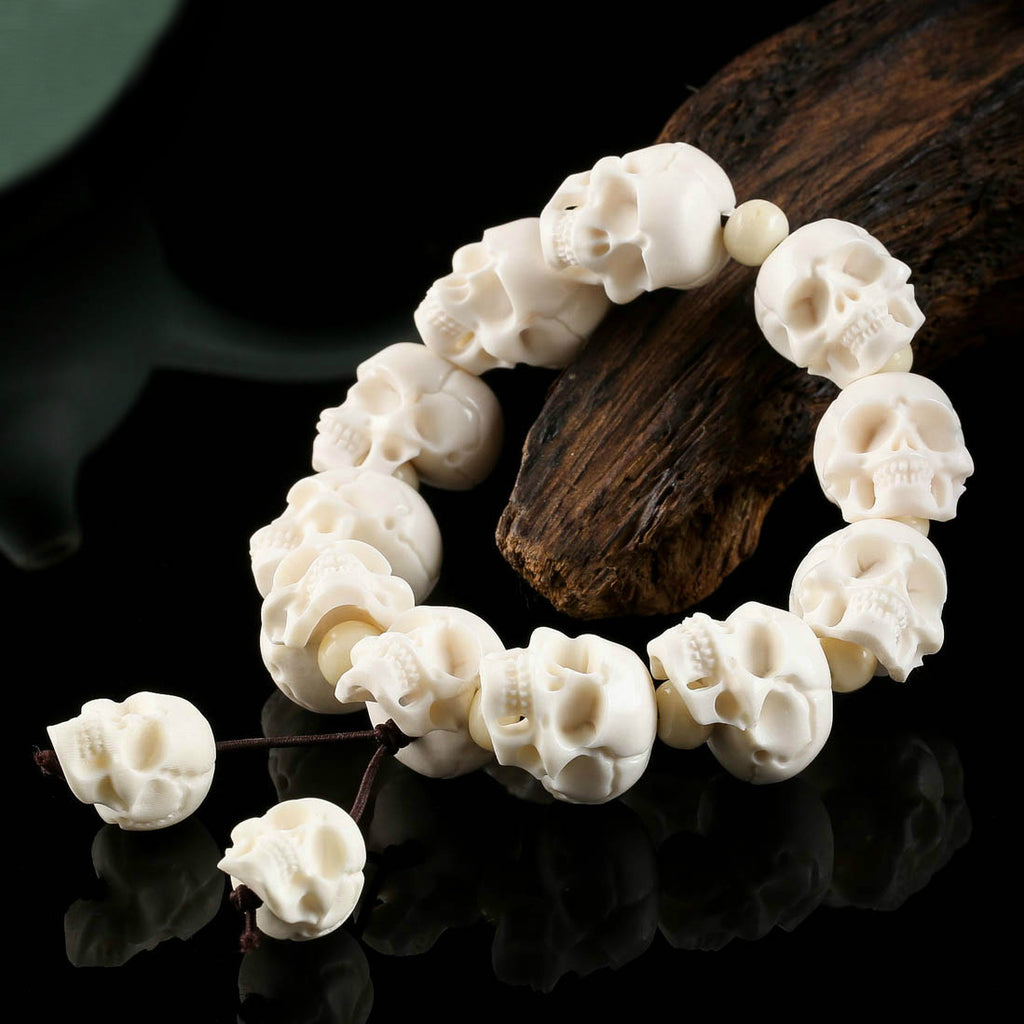 White Skull Bracelet - Holy Buyble