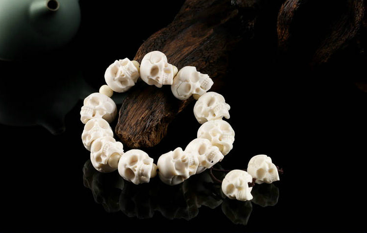 White Skull Bracelet - Holy Buyble
