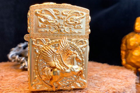 Custom Buddha & Zodiac Lighter Case