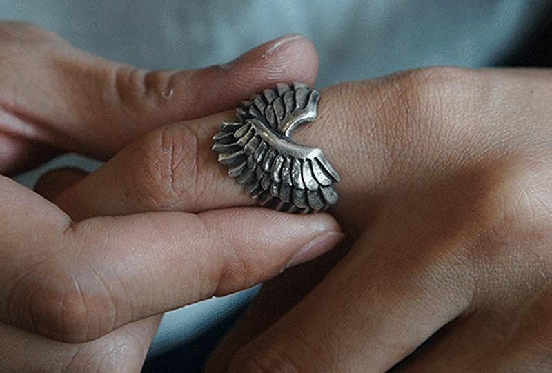 Wings of Freedom Ring - Holy Buyble
