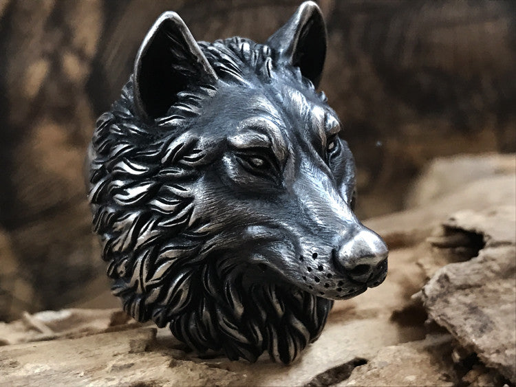 🐺 Pack Leader Wolf Ring - Holy Buyble