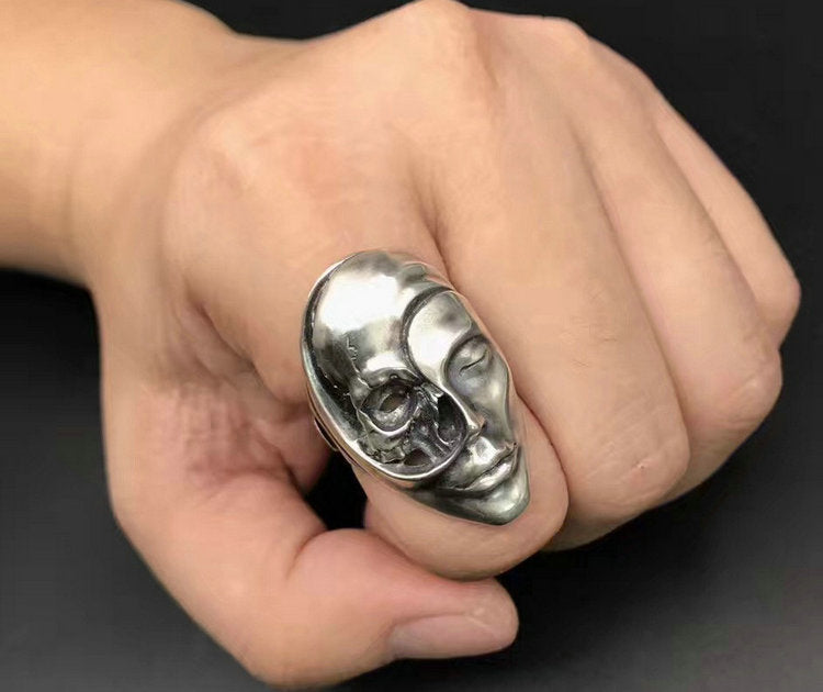 Yin Yang Skull Ring - Holy Buyble