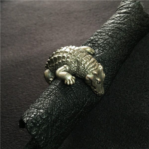 Crocodile Silver Ring - Holy Buyble