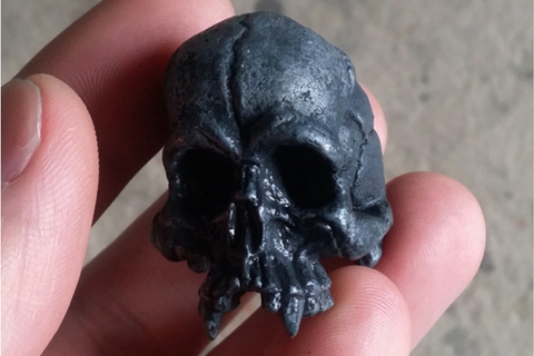 Saber-Toothed Tiger Skull Skeleton Necklace