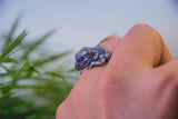 Blue Eyed Smiling Baby Gecko Ring - Holy Buyble