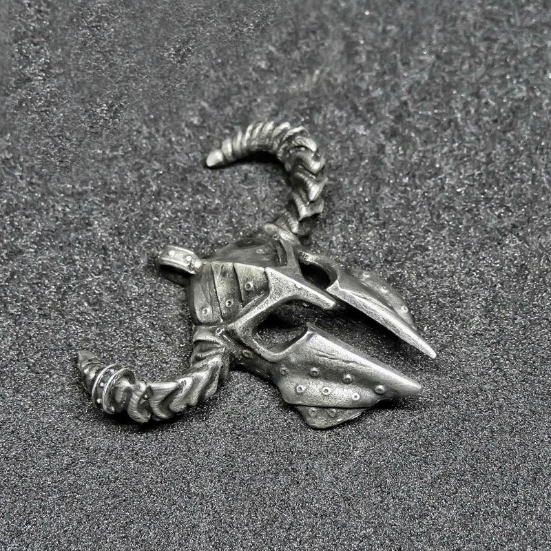 Horned Spartan Helmet Necklace - Holy Buyble
