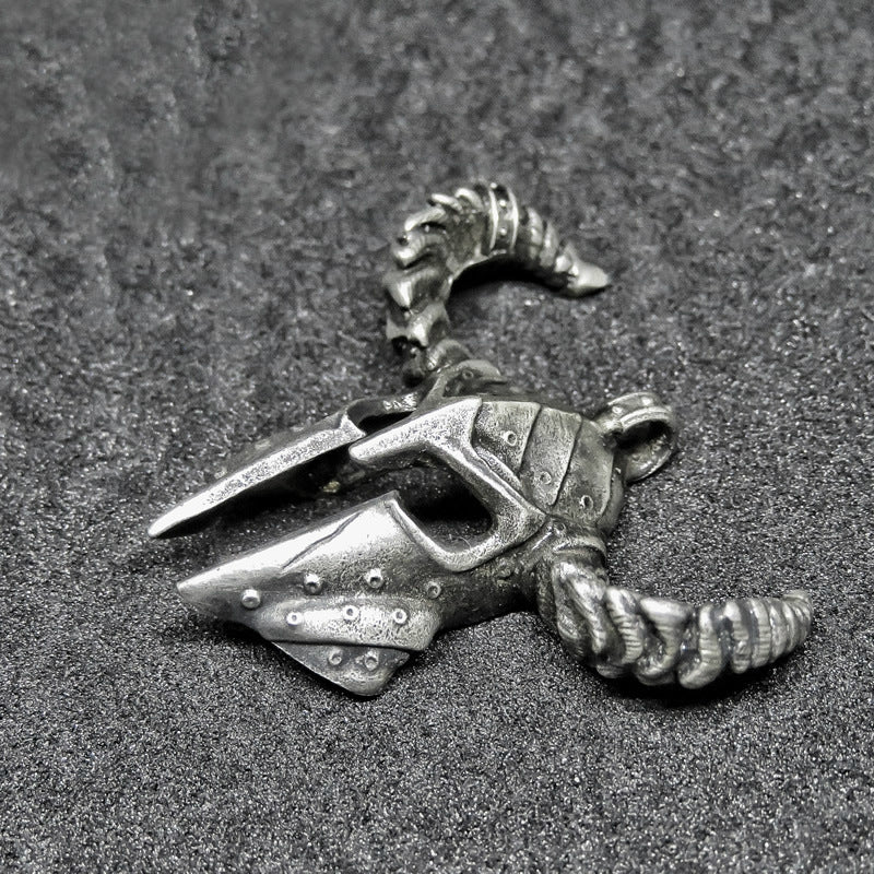 Horned Spartan Helmet Necklace - Holy Buyble