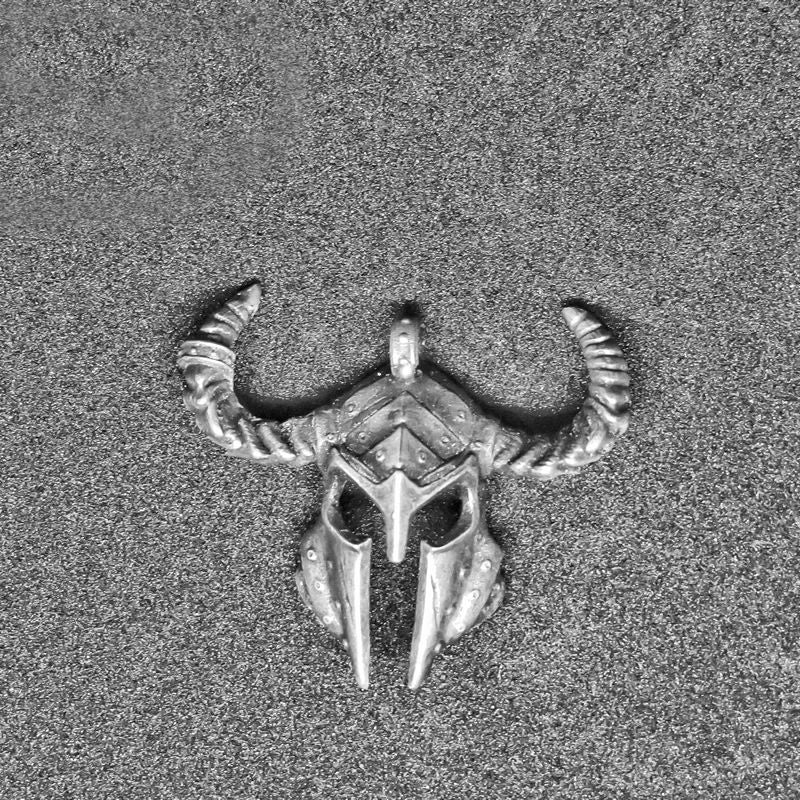 Horned Spartan Helmet Necklace - Holy Buyble