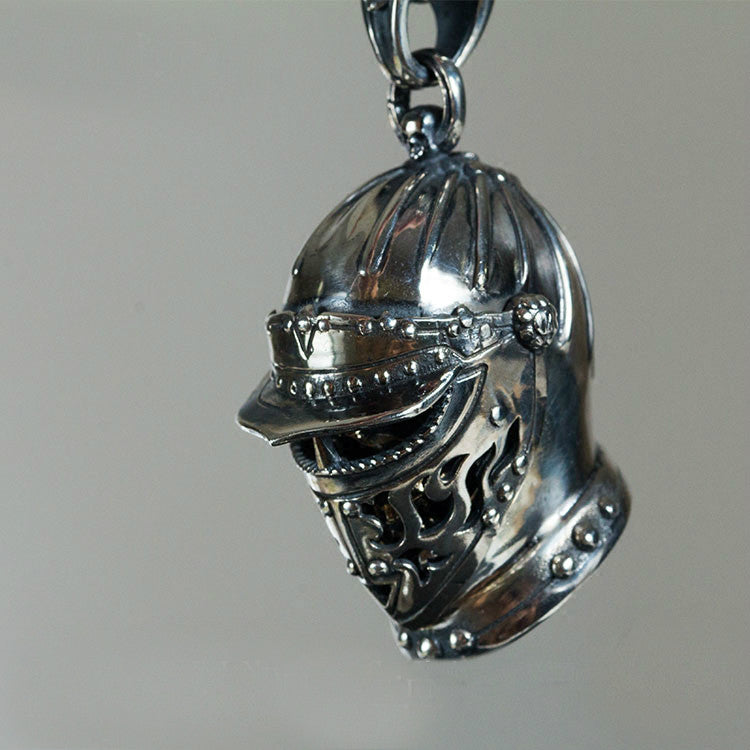 Masked Ghost Knight Skull Pendant - Holy Buyble