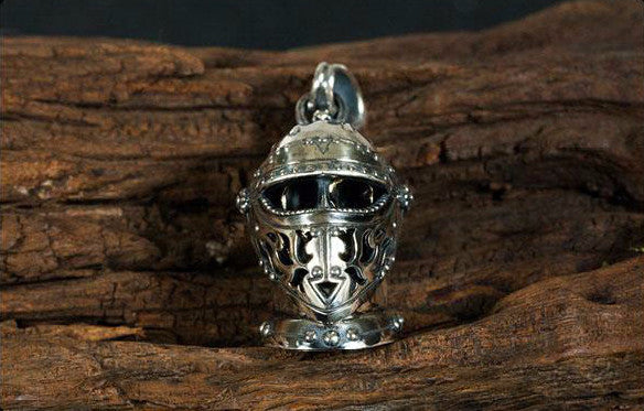 Masked Ghost Knight Skull Pendant - Holy Buyble