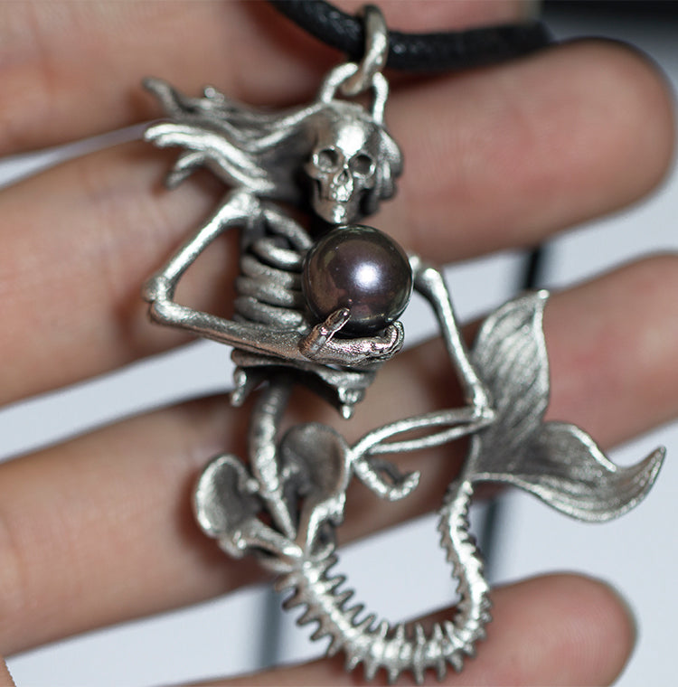 Mermaid Skeleton Necklace - Holy Buyble
