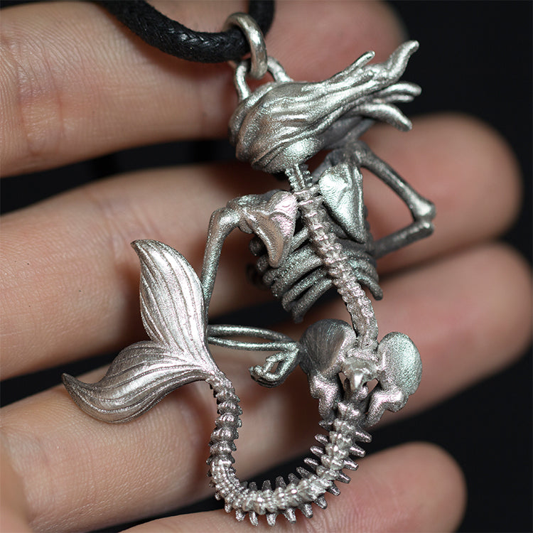 Mermaid Skeleton Necklace - Holy Buyble