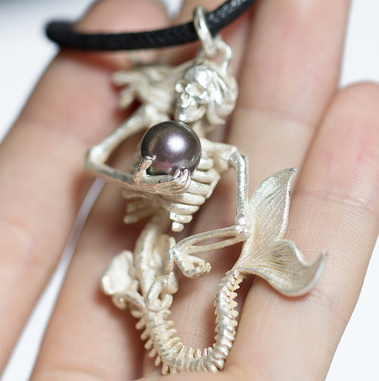 Mermaid Skeleton Necklace - Holy Buyble
