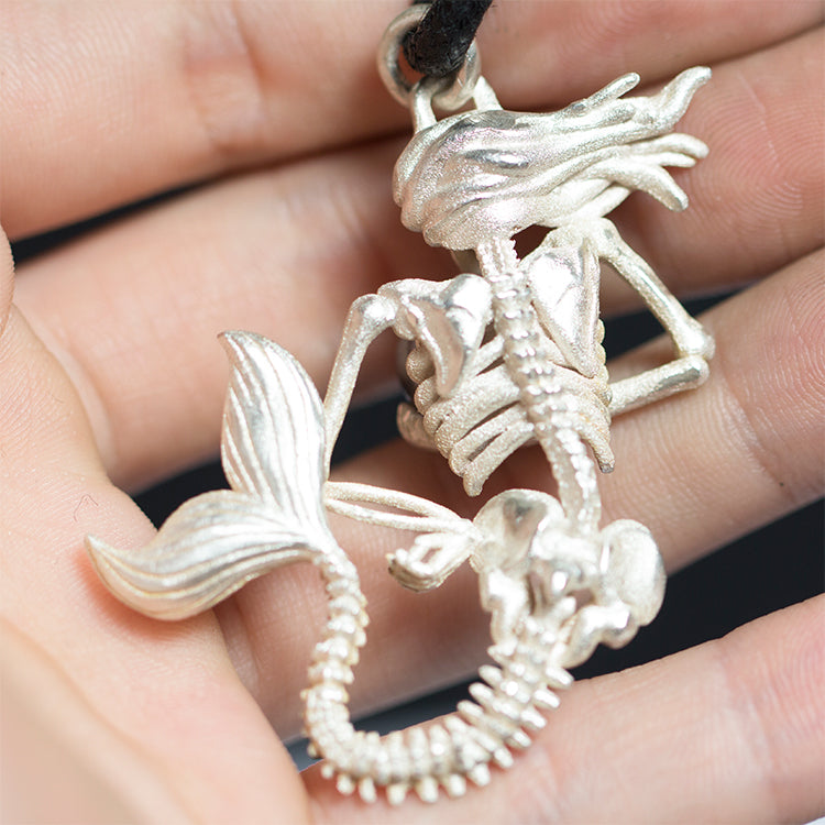 Mermaid Skeleton Necklace - Holy Buyble