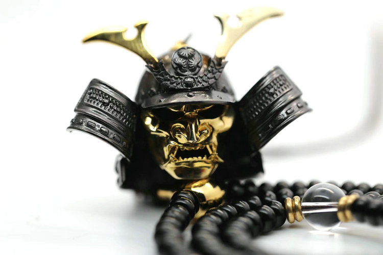 Japanese Samurai Skull Pendant - Holy Buyble