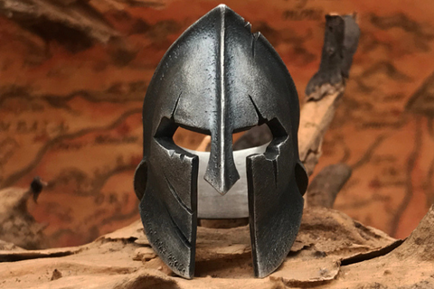 Spartacus Mask Silver Ring